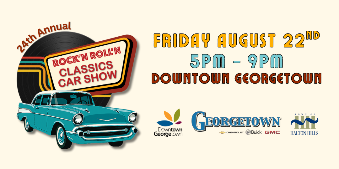 24th Annual Rockn Rolln Classics Car Show Banner